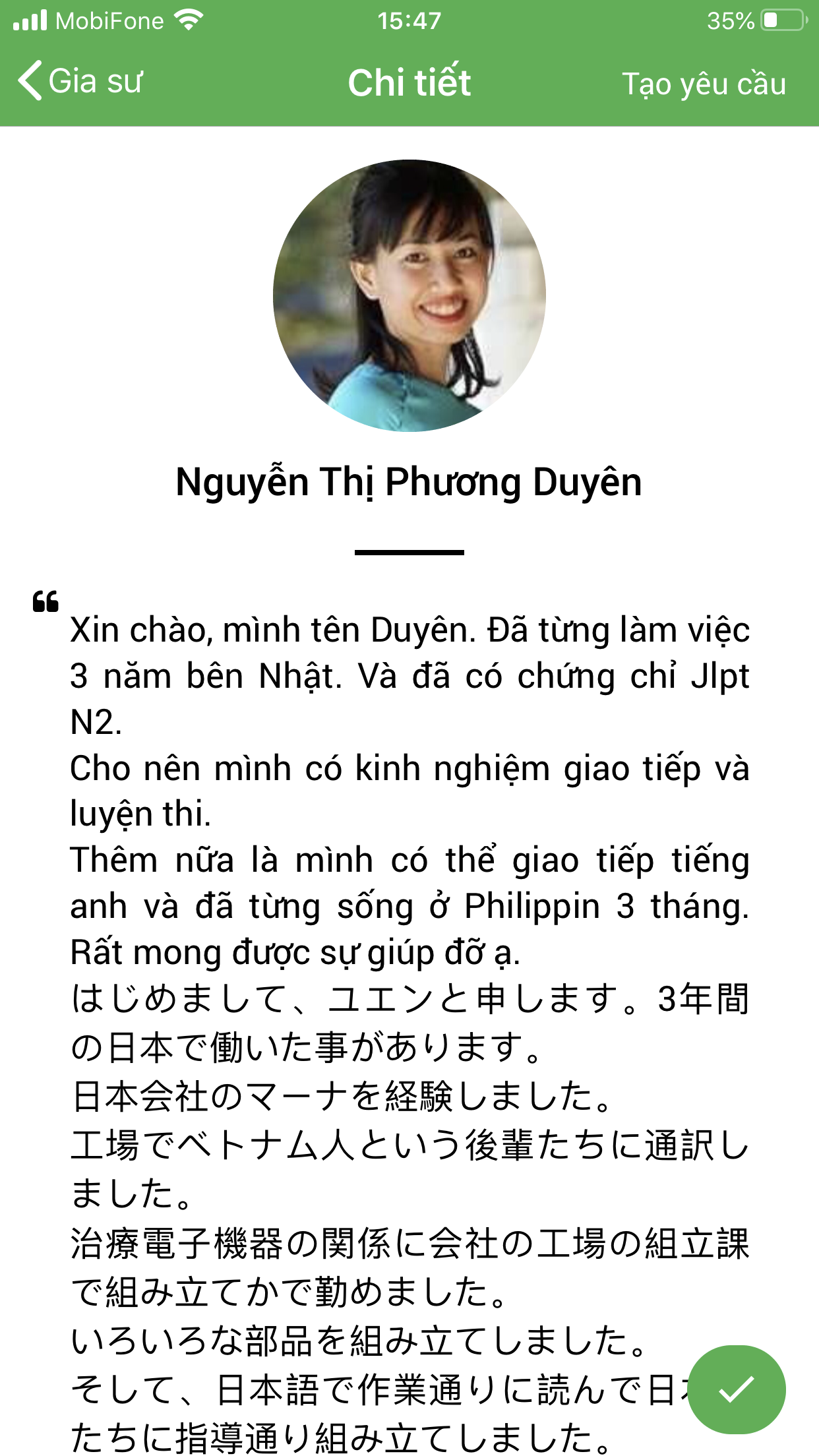 dạy kèm tiếng nhật